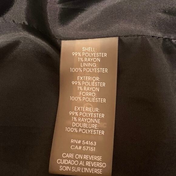 Calvin Klein Black White Grid Half Sleeve Open Blazer Coat Suit Jacket Size 12 - Picture 5 of 5